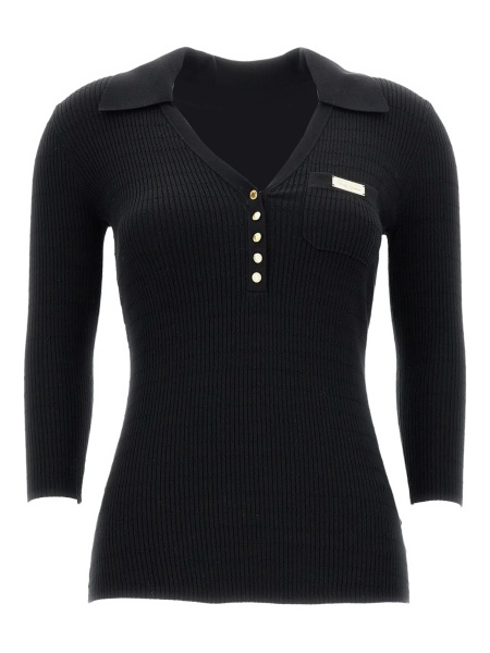 Pulover tricotat Elisabetta Franchi negru