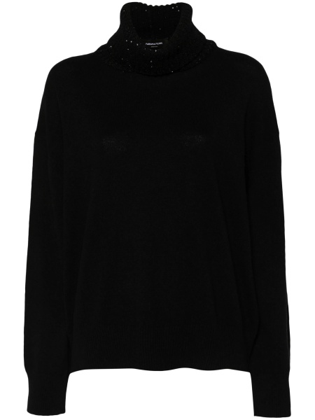 Pulover tricotat Fabiana Filippi negru