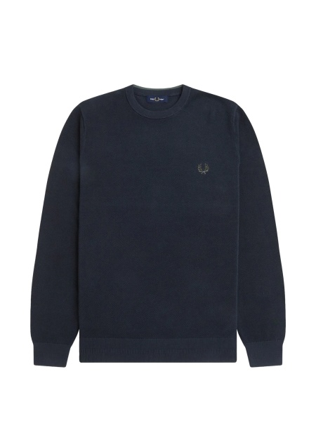 Pulover tricotat Fred Perry verde
