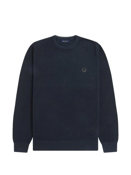 Pulover tricotat Fred Perry verde