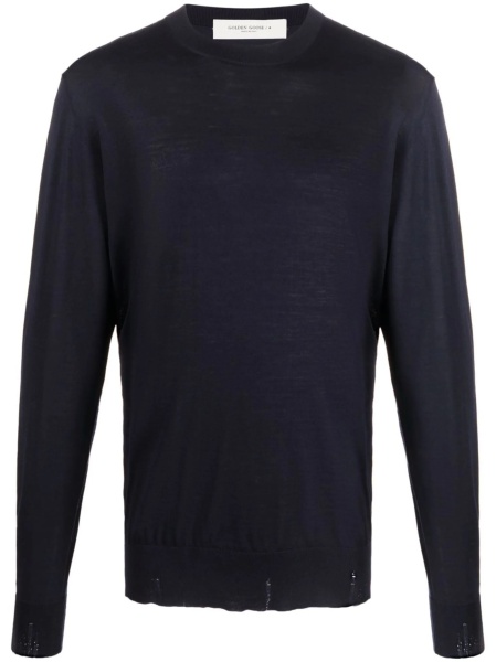 Pulover tricotat Golden Goose albastru