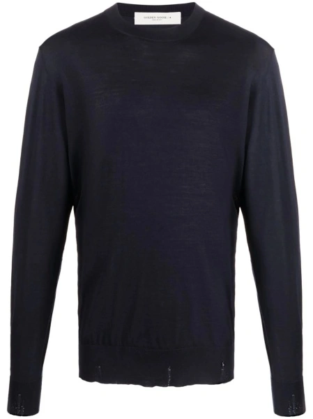 Pulover tricotat Golden Goose albastru