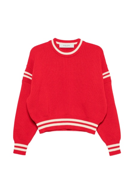 Pulover tricotat Golden Goose rosu din bumbac