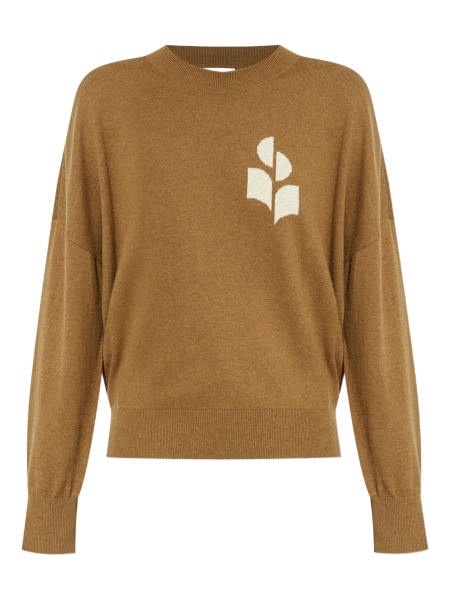 Pulover tricotat ISABEL MARANT ETOILE maro