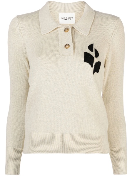 Pulover tricotat ISABEL MARANT ETOILE neutru
