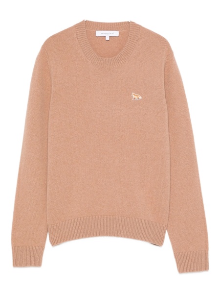 Pulover tricotat MAISON KITSUNÉ maro