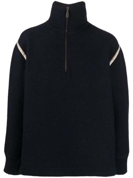 Pulover tricotat Maison Margiela albastru