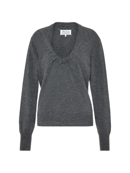 Pulover tricotat Maison Margiela gri