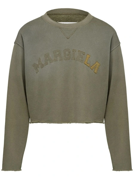 Pulover tricotat Maison Margiela verde