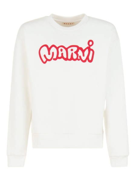Pulover tricotat Marni alb