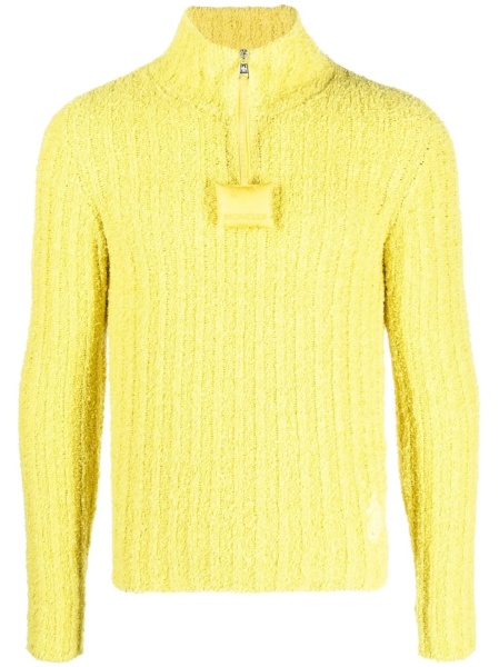 Pulover tricotat Moncler Genius galben