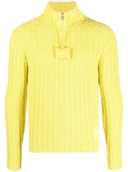 Pulover tricotat Moncler Genius galben