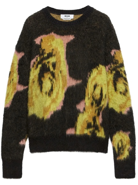 Pulover tricotat MSGM negru