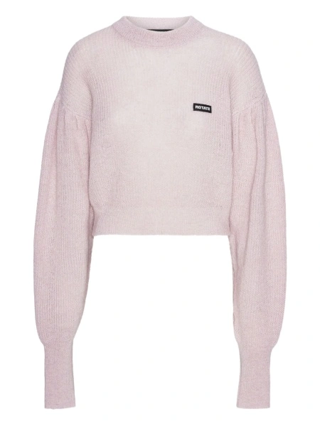 Pulover tricotat ROTATE Birger Christensen roz