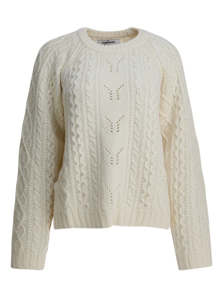 Pulover tricotat Sandbeige neutru