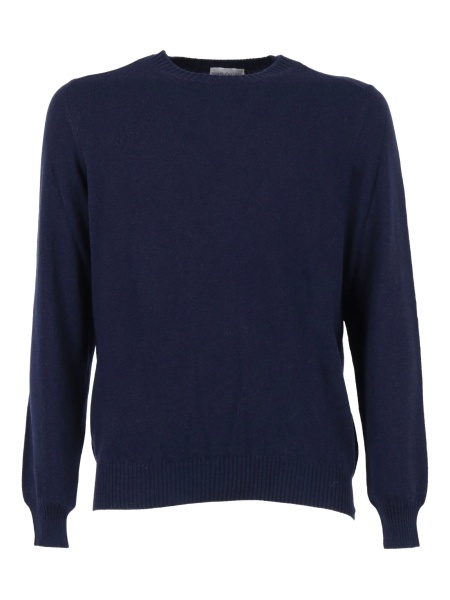 Pulover tricotat SETTE FILI CASHMERE albastru