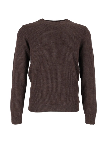 Pulover tricotat SLOWEAR ZANONE maro