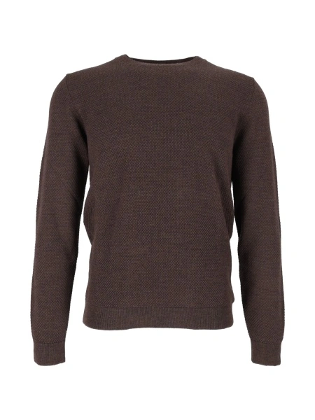 Pulover tricotat SLOWEAR ZANONE maro
