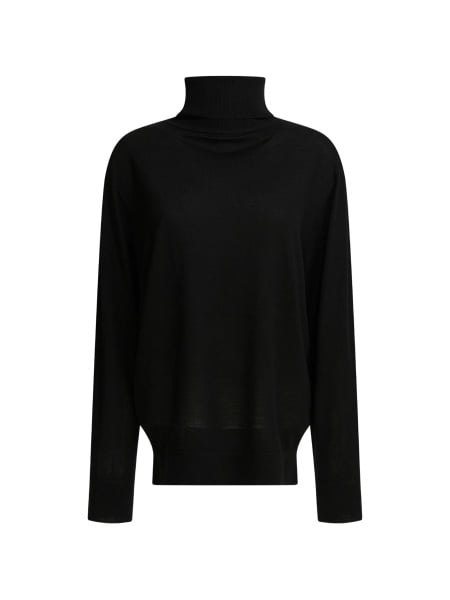 Pulover tricotat TOTEME negru