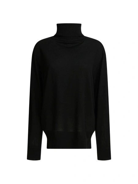 Pulover tricotat TOTEME negru