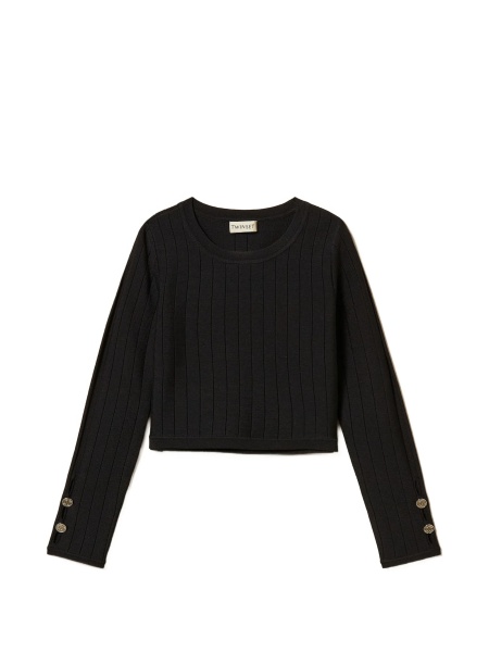 Pulover TWIN SET Girl negru