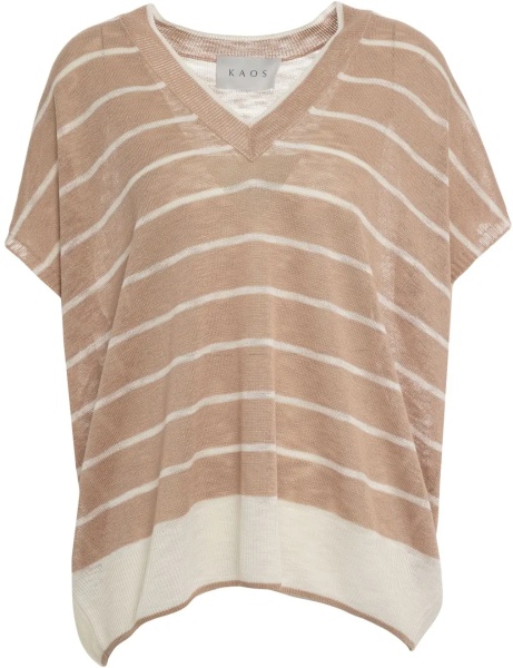 Pulover V-neck knit sweater