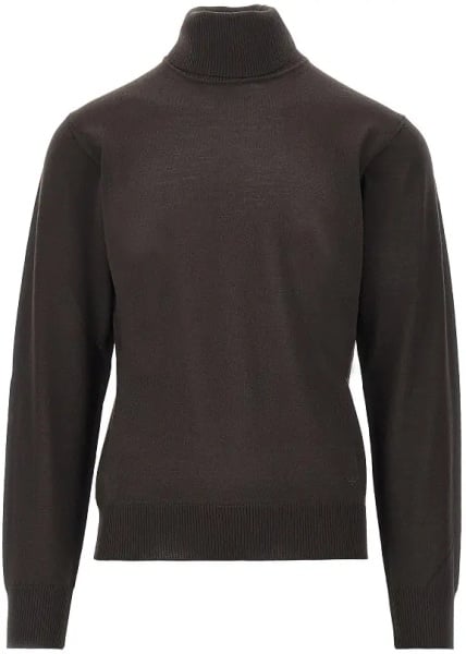 Pulover Virgin wool turtleneck with Eagle embroidery