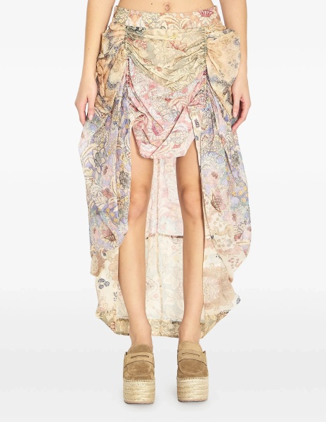 Rebellion Draped Midi Skirt