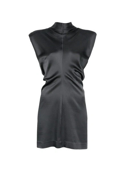 Rochie de ocazie FEDERICA TOSI gri din vascoza si polyester