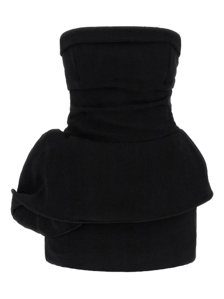 Rochie de ocazie Magda Butrym neagra din vascoza si poliamida