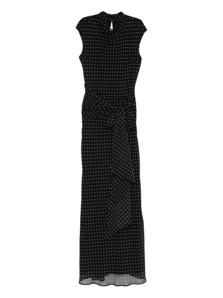 Rochie de ocazie ROTATE Birger Christensen neagra din poliester reciclat