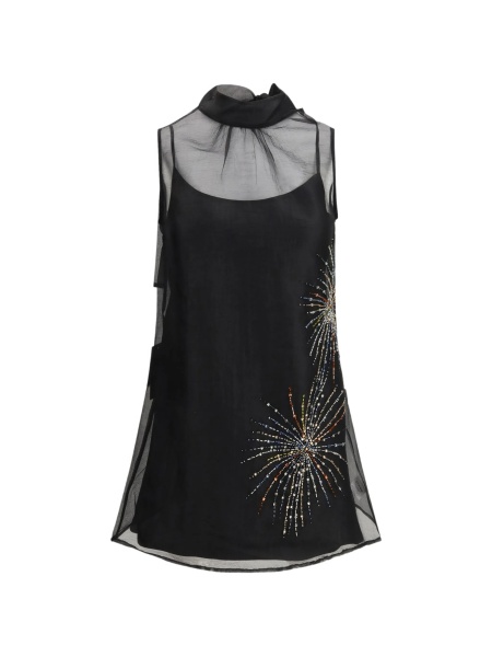 Rochie de ocazie STAUD neagra din polyester