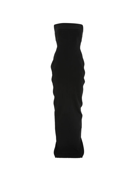 Rochie de seara Rick Owens neagra din acetat si vascoza eco