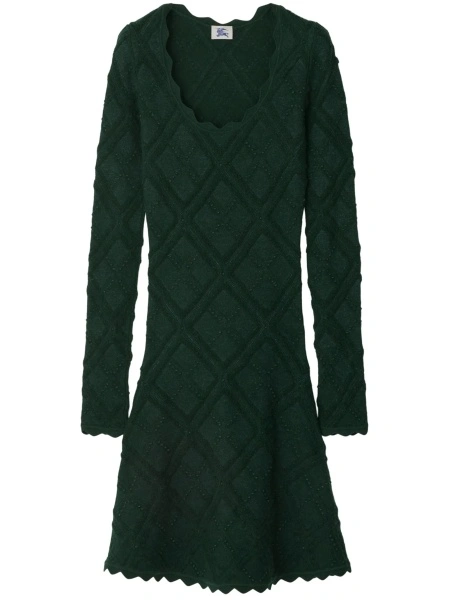 Rochie de zi Burberry verde