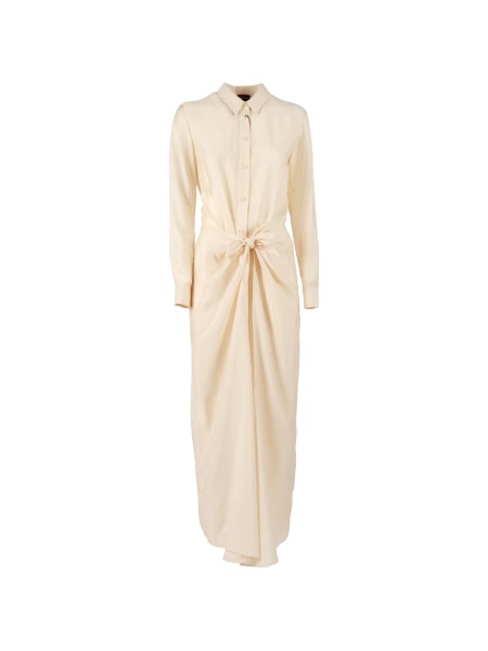 Rochie de zi Emporio Armani neutra din vascoza si nylon