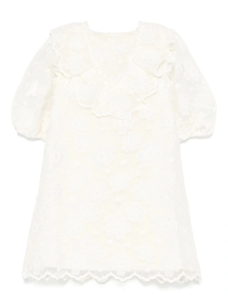 Rochie eleganta Tartine et Chocolat alba din poliamida