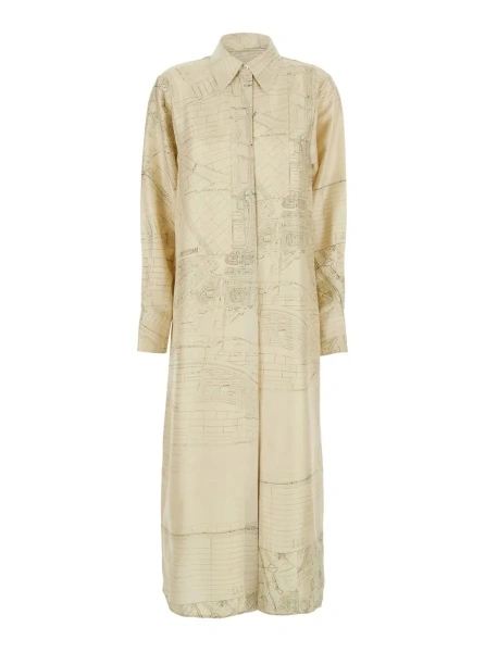 Rochie lunga ROHE alba din matase