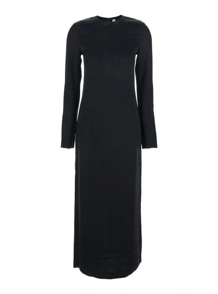 Rochie lunga TOTEME neagra din vascoza