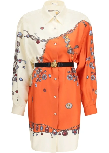 Rochie Versace multicolor din matase