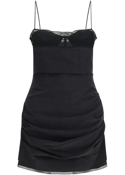 Rochii Corset Dress with lace neckline