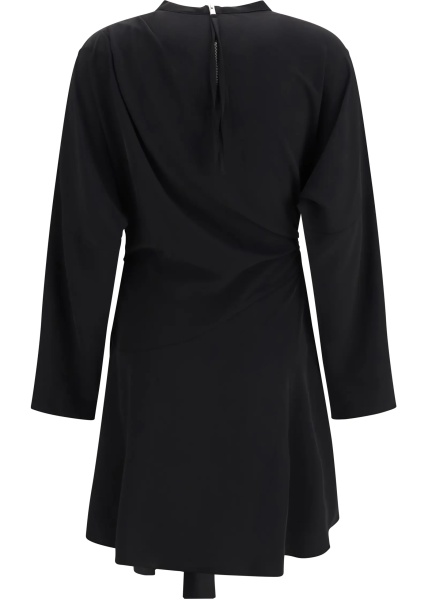 Rochii Draped-knot crepe mini Dress