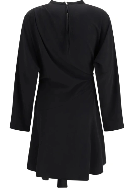 Rochii Draped-knot crepe mini Dress