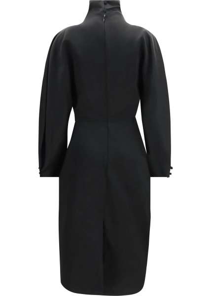 Rochii Harlin draped ramie-blend satin Dress