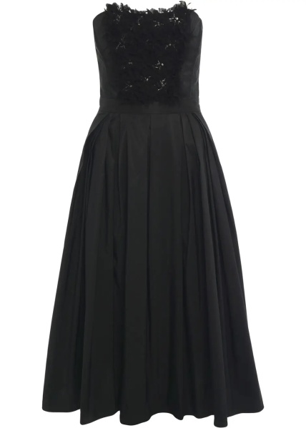 Rochii Midi dress with floral appliqués