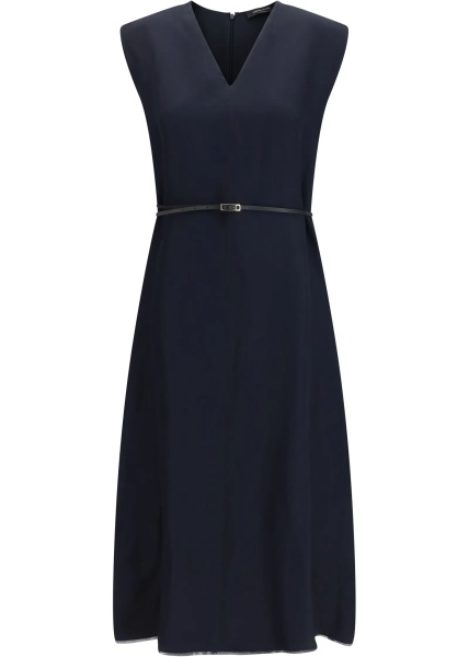 Rochii V-neck belted Dress