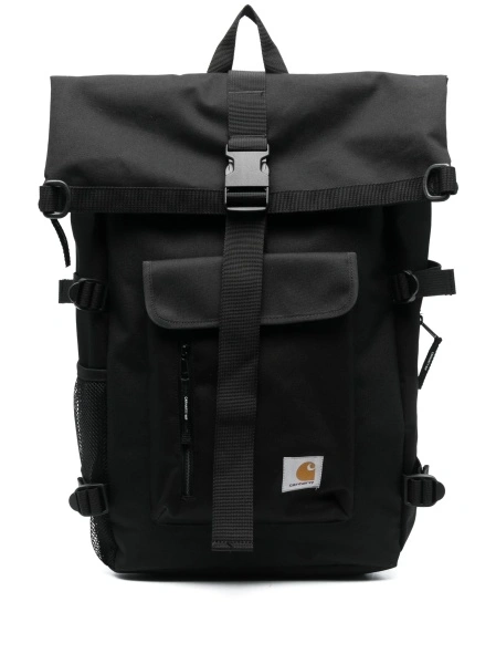 Rucsac Carhartt negru din poliester reciclat