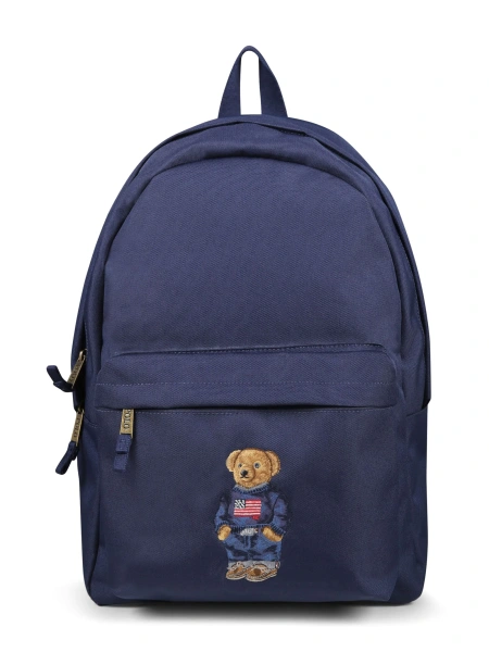 Rucsac Ralph Lauren negru din poliester reciclat