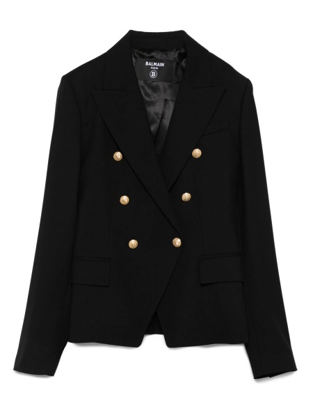 Sacou Balmain negru din elastan si lana