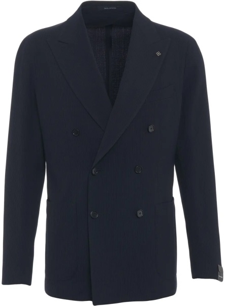 Sacou Double-breasted wool blazer