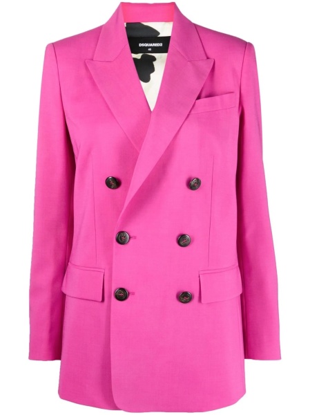 Sacou DSQUARED2 roz din lana si polyester